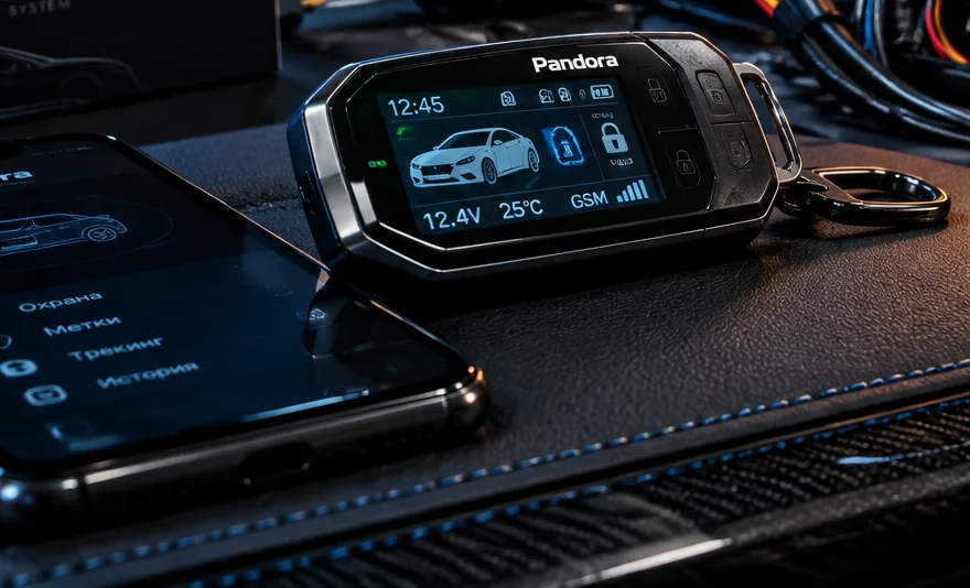Брелок Pandora с экраном и приложение на телефоне