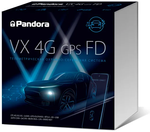 Упаковка Pandora VX 4G GPS FD